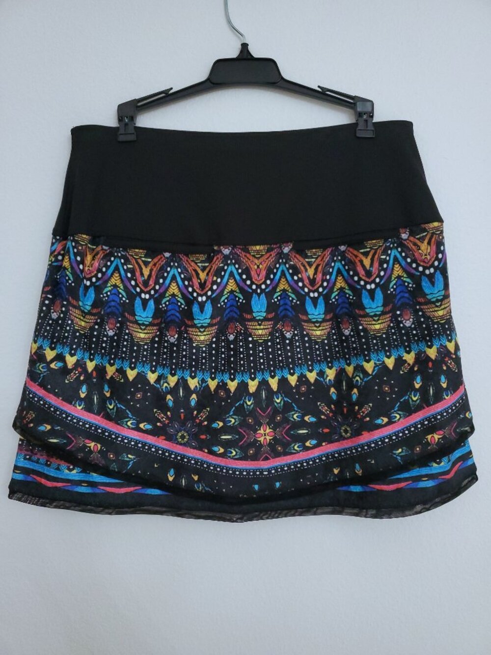 Lucky in Love Velvet Tiered Tennis Golf Pickleball Athletic Skirt Size Large - Picture 3 of 13